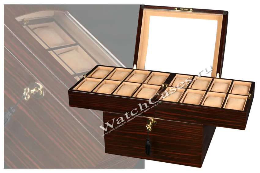 Шкатулка для хранения 16-ти часов 3059Macassar [480022]