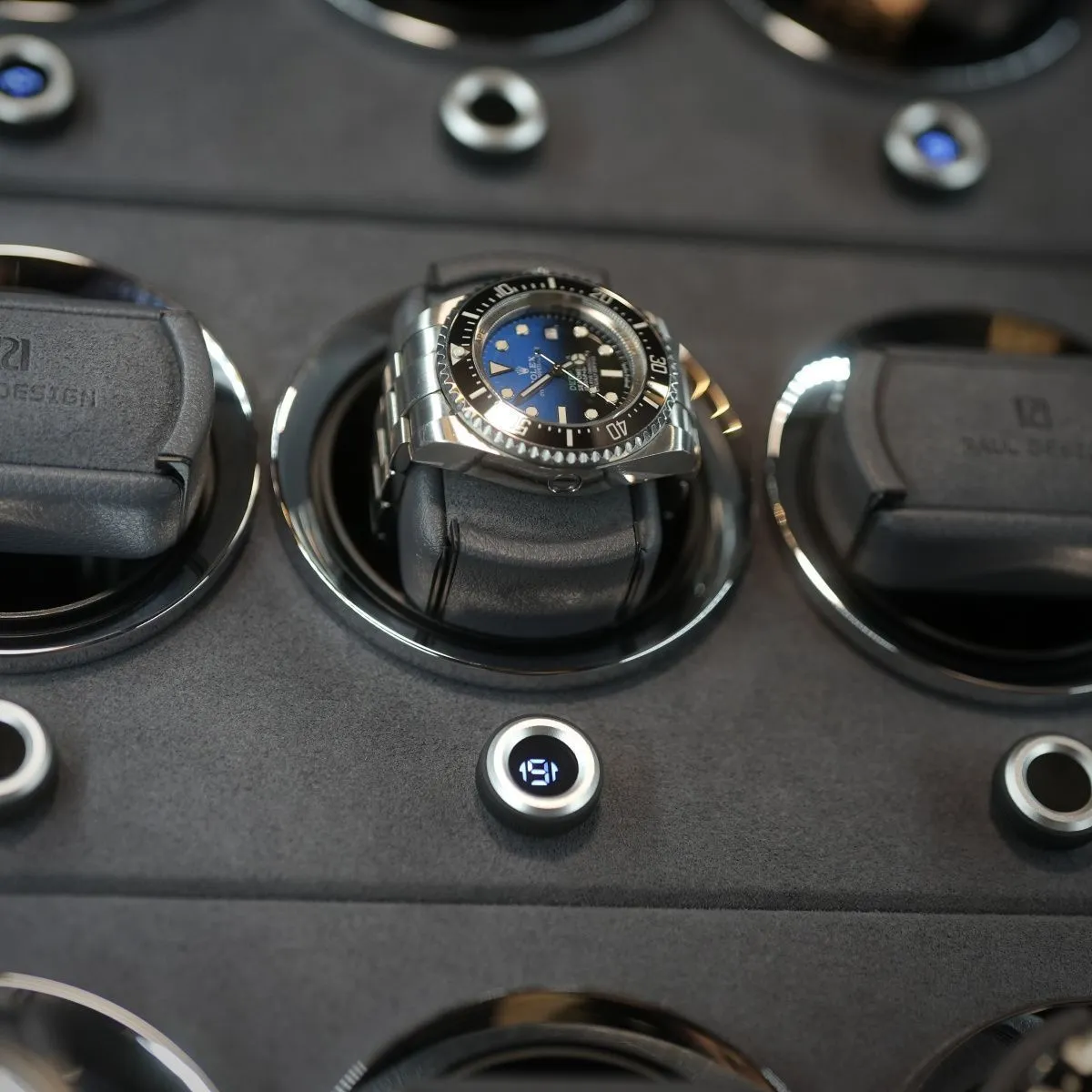 Сейф для автоподзавода и хранения часов PaulDesign Alliance 160 Blue [110219]