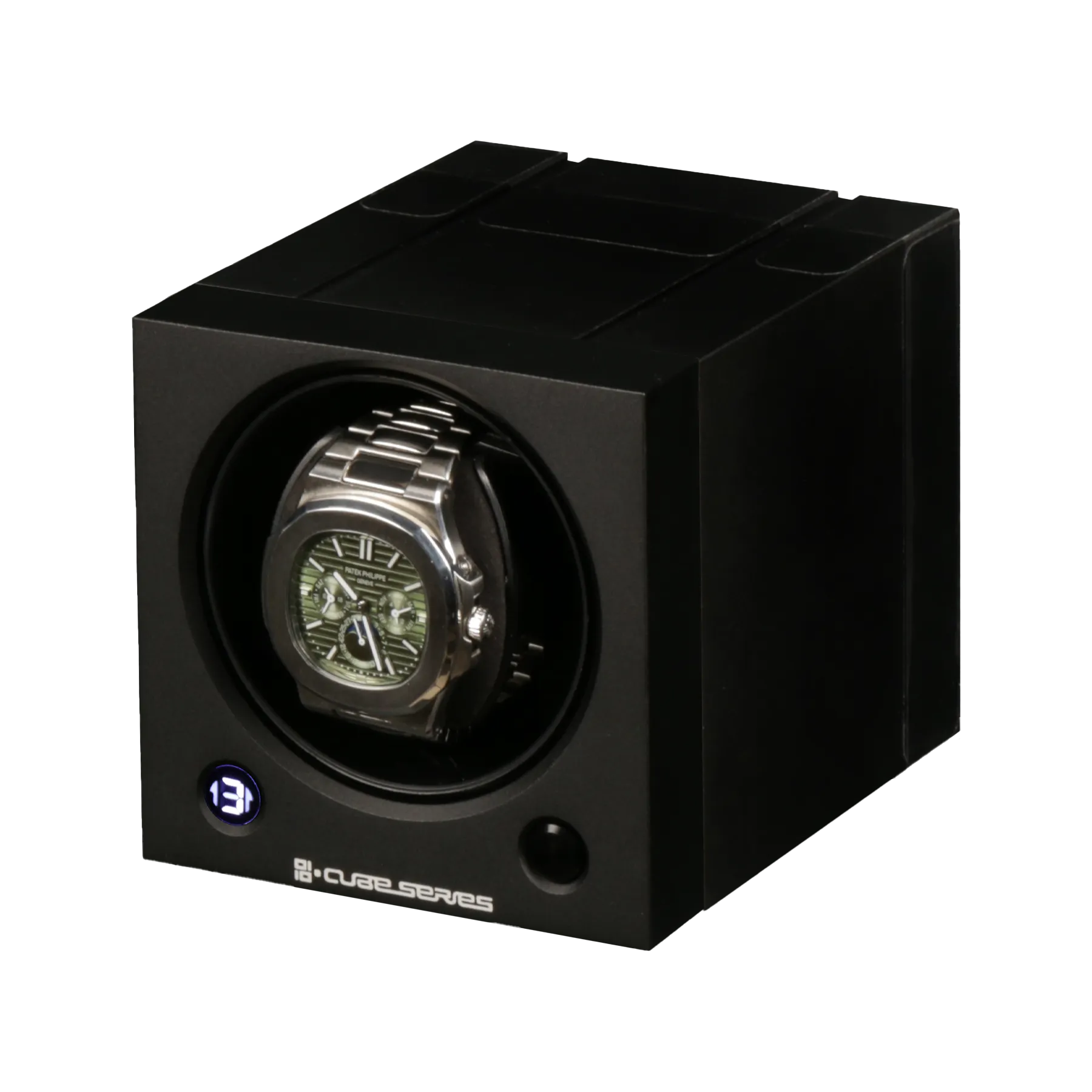 Шкатулка для автоподзавода 1-х часов PD CUBE BK [110057]