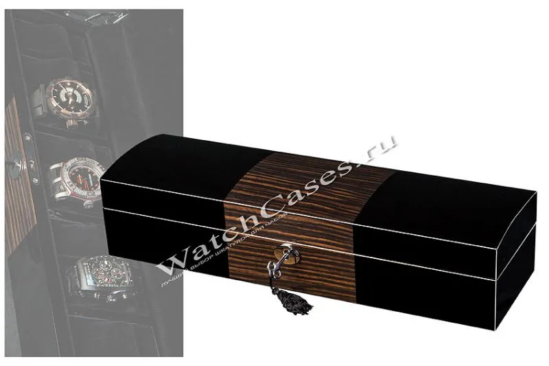 Шкатулка для хранения 8-ми часов 3038Black+Mac [480012]