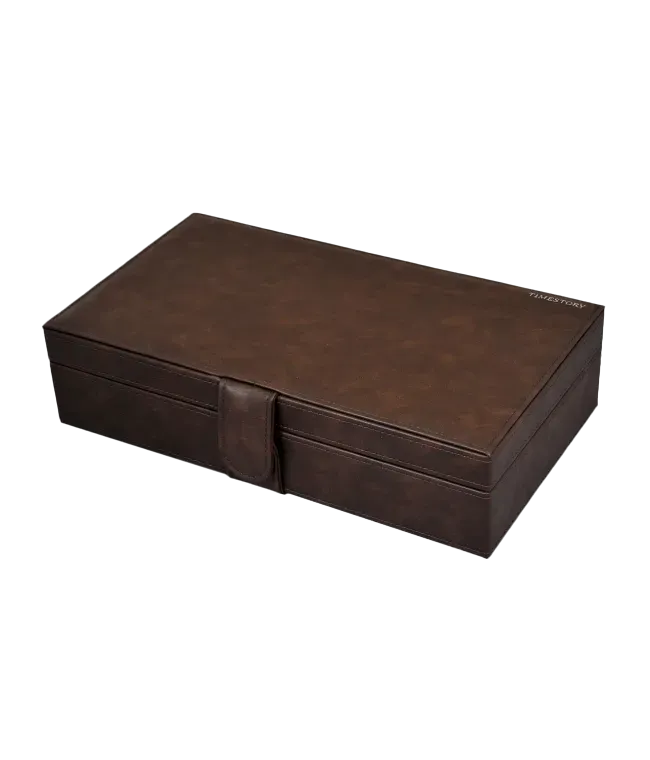 Шкатулка для хранения 10-ти часов LEATHER 010DBR [440409]