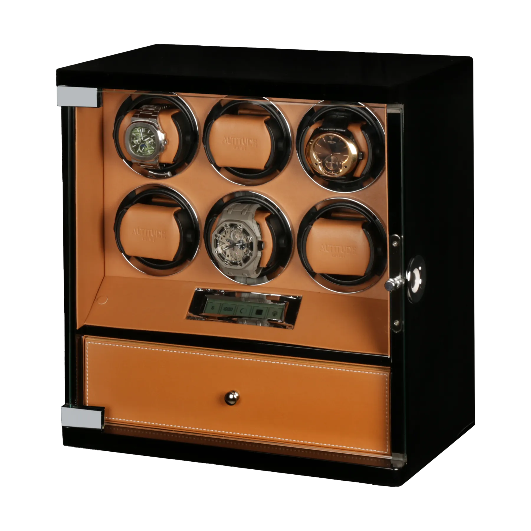 Шкатулка для автоподзавода 6-ти часов Diamond DX-6-BBR-FI [220127]