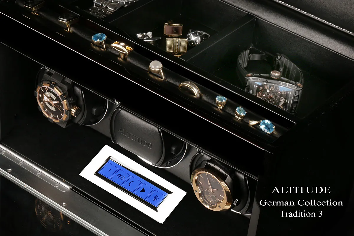 Шкатулка для автоподзавода 3-х часов TRADITION T3BB [220252]