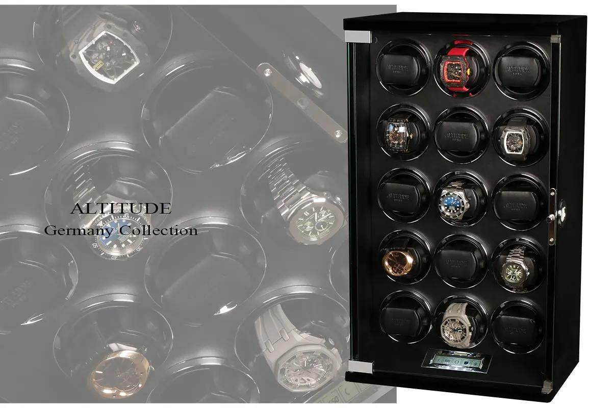 Шкатулка для автоподзавода 15-ти часов Diamond DX-15-BB-FI [220125]