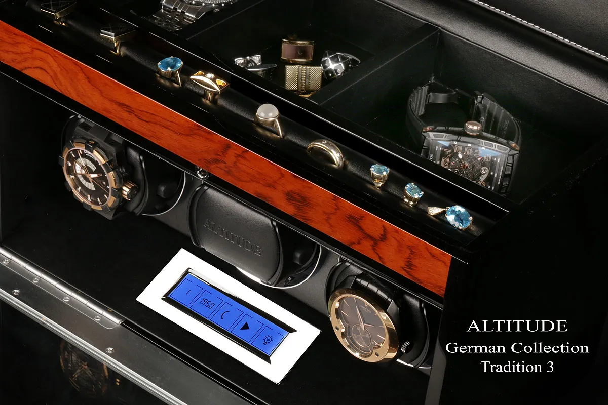 Шкатулка для автоподзавода 3-х часов TRADITION T3BRB [220253]