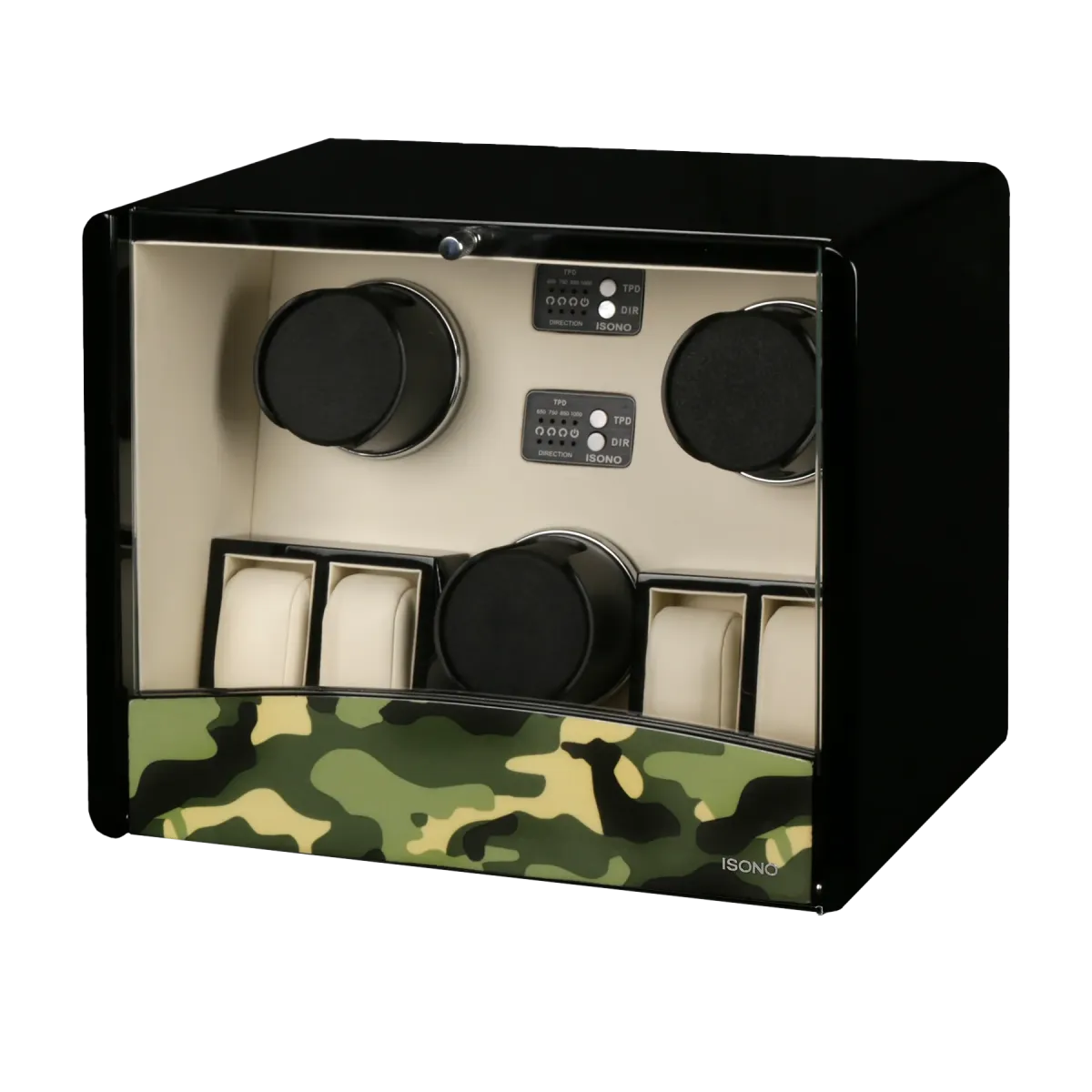 Шкатулка для автоподзавода 3-х часов O3-CAMO-WHITE [380006]