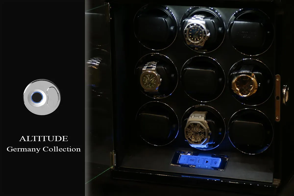 Шкатулка для автоподзавода 9-ти часов Diamond DX-9-BB-FI [220129]