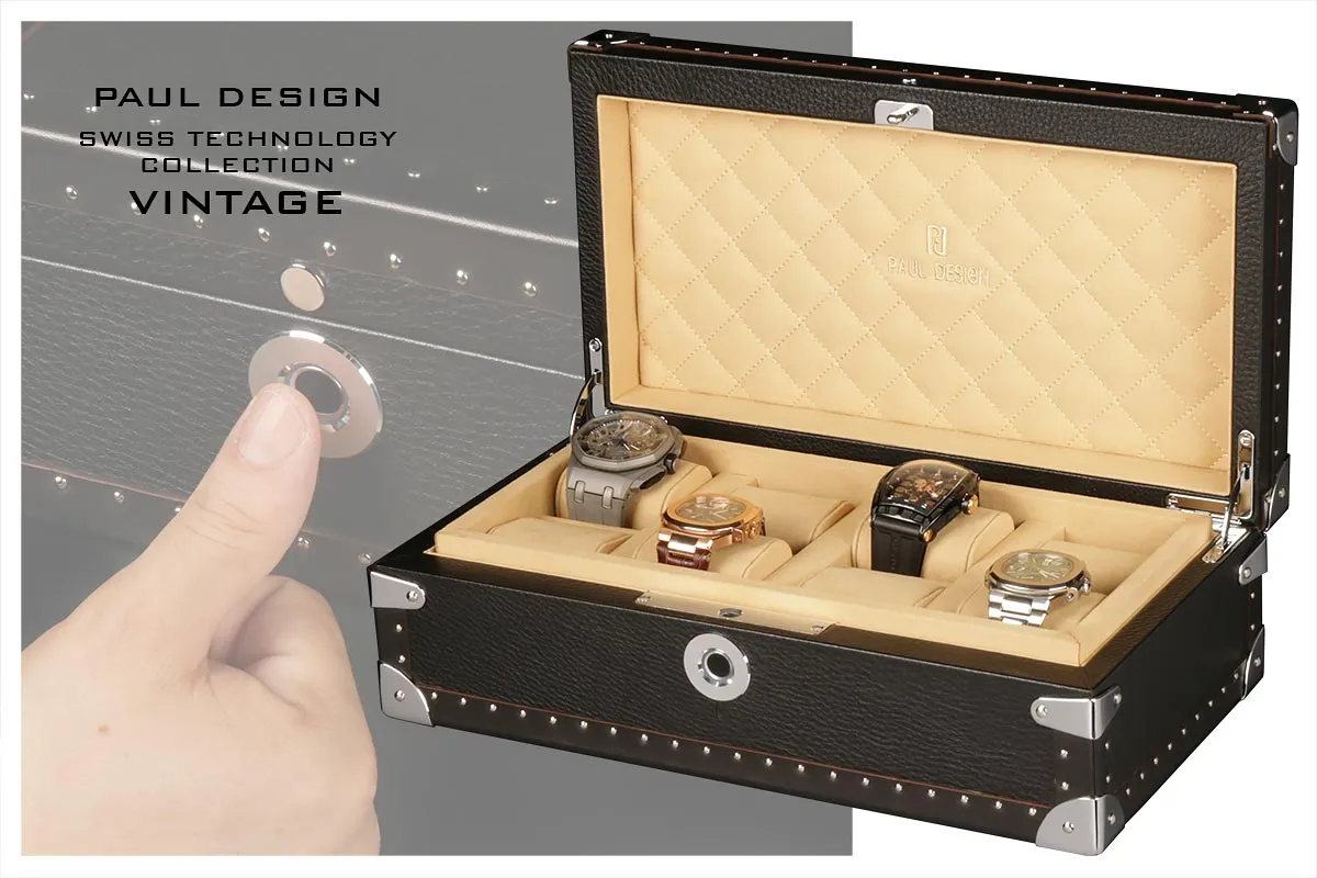 Шкатулка для хранения 8-ми часов Vintage Box 8 B-O [110130]