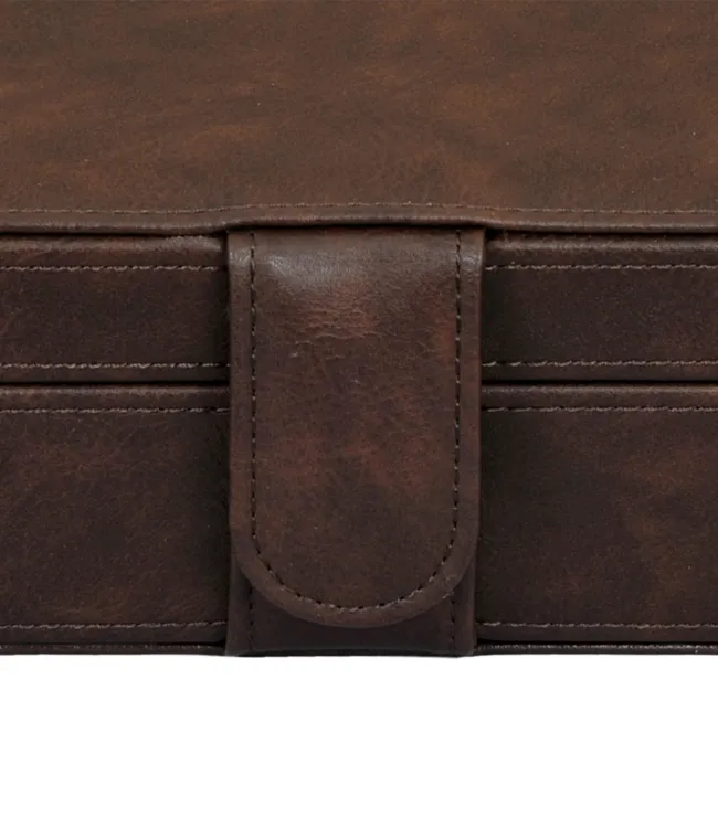 Шкатулка для хранения 10-ти часов LEATHER 010DBR [440409]