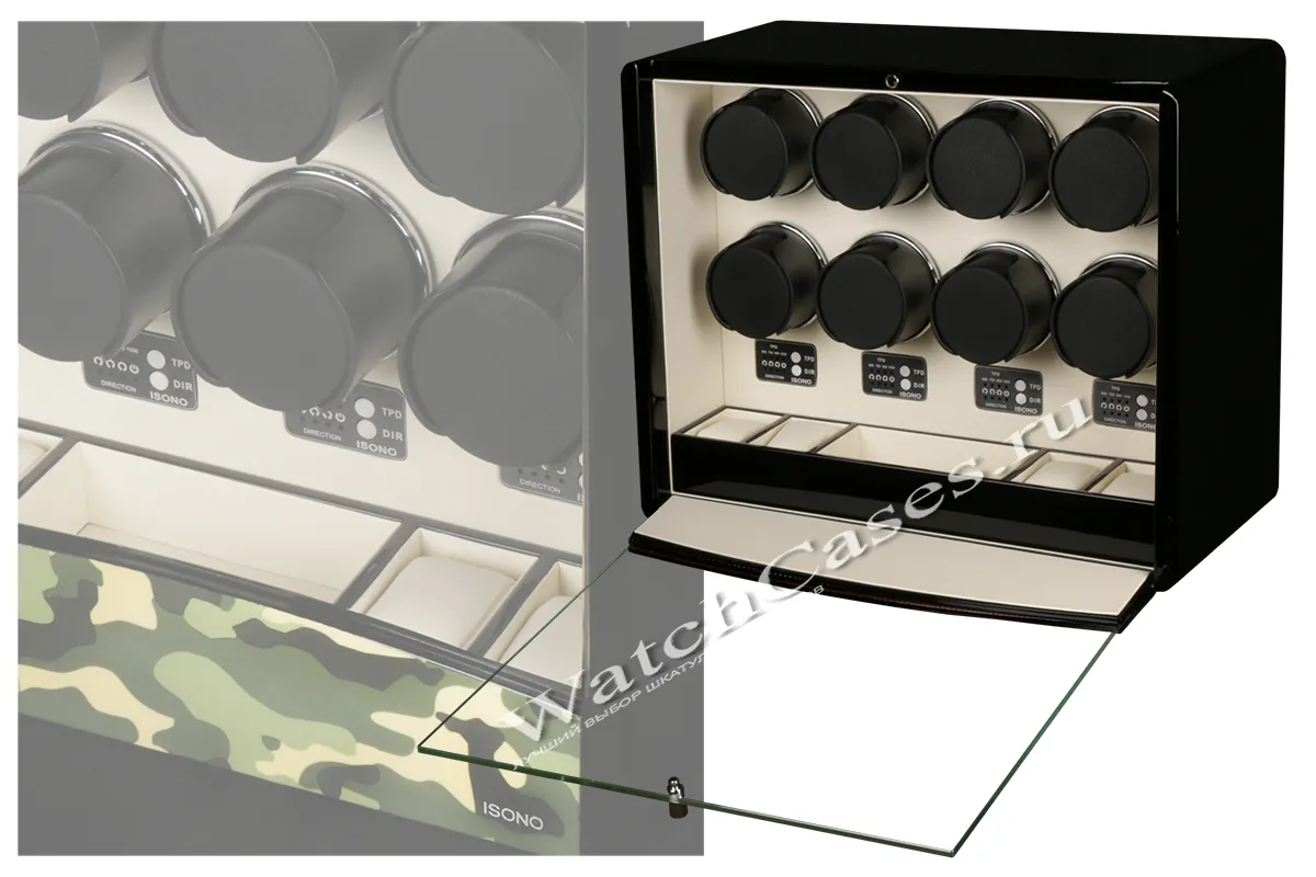 Шкатулка для автоподзавода 8-ми часов O8-CAMO-WHITE [380020]