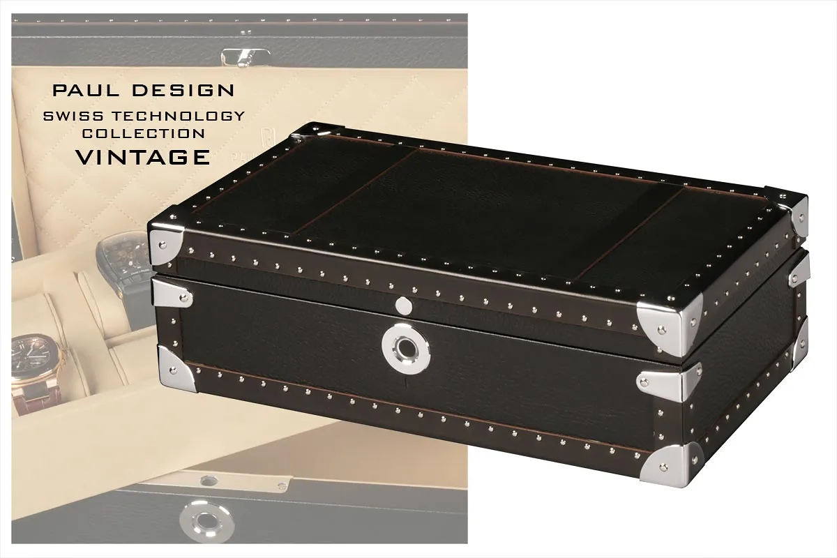 Шкатулка для хранения 8-ми часов Vintage Box 8 B-O [110130]