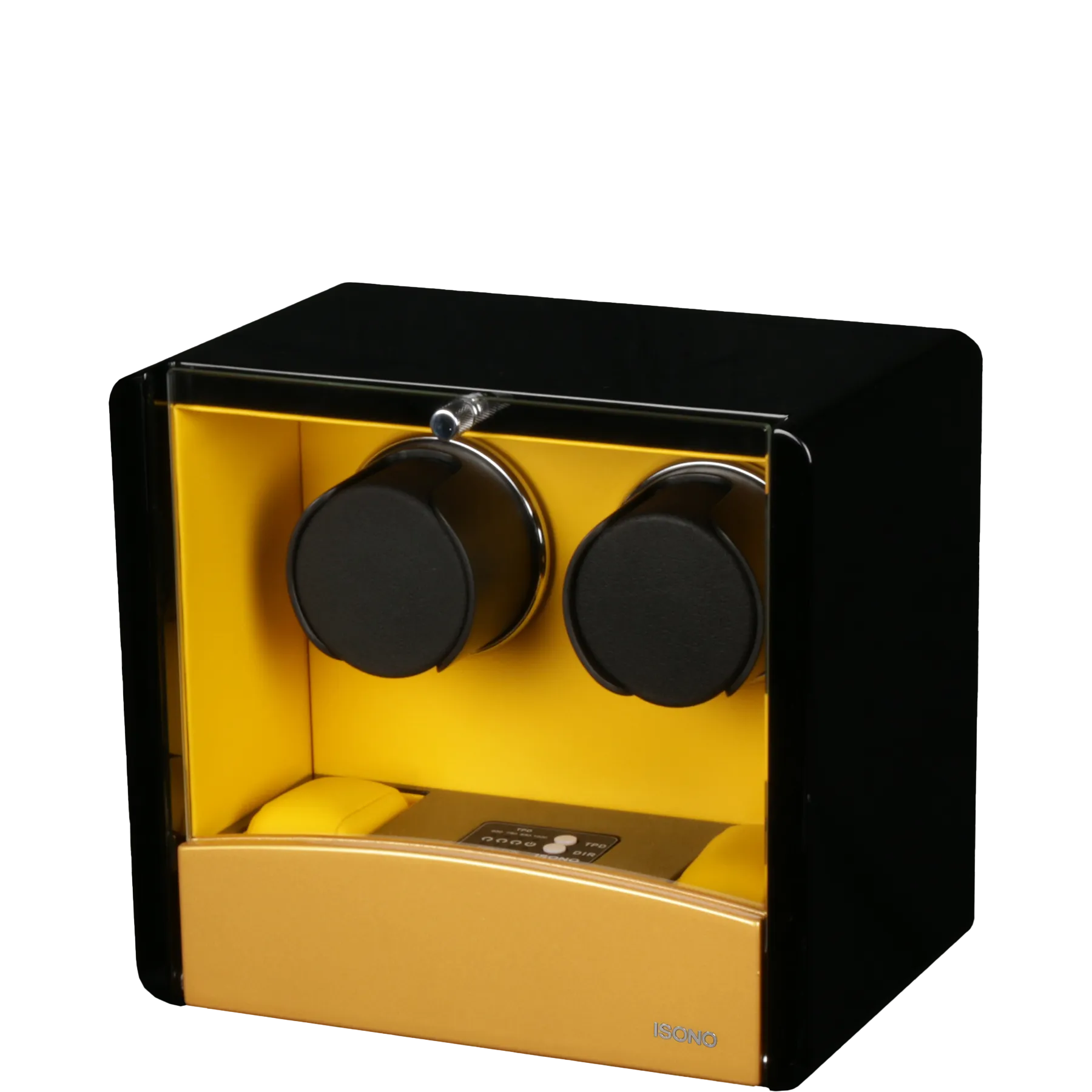 Шкатулка для автоподзавода 2-х часов O2-GOLDEN-YELLOW [380005]