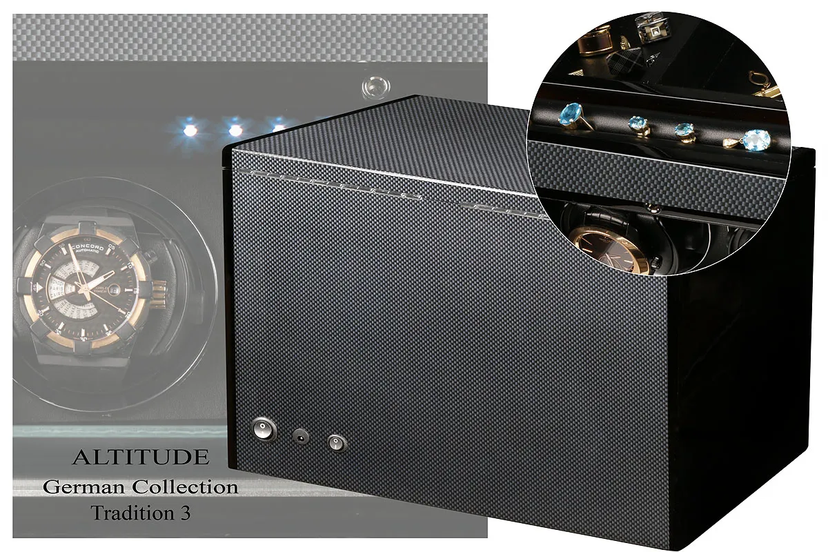 Шкатулка для автоподзавода 3-х часов TRADITION T3TB [220254]