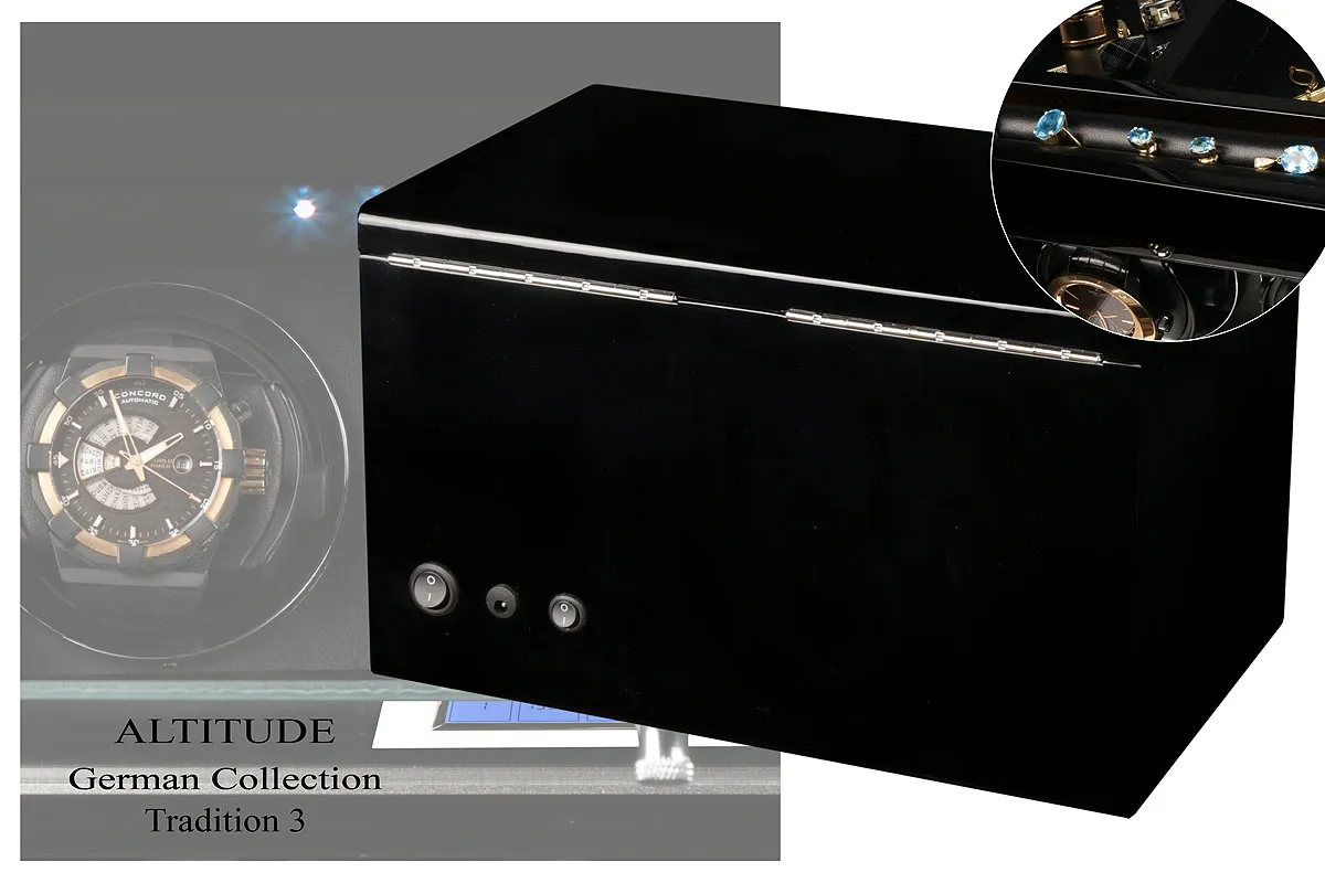 Шкатулка для автоподзавода 3-х часов TRADITION T3BB [220252]