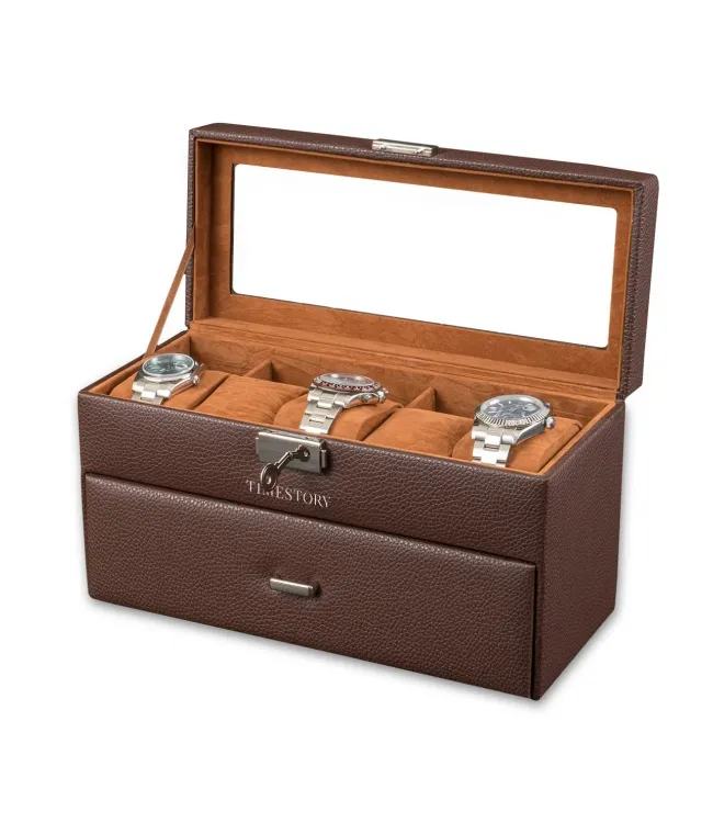 Шкатулка для хранения 10-ти часов LEATHER 010BR [440282]