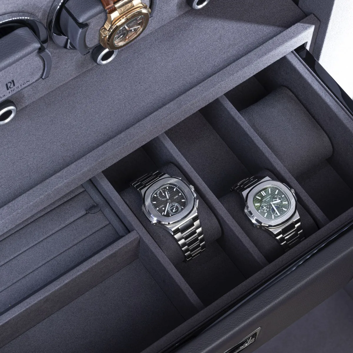 Сейф для автоподзавода и хранения часов PaulDesign Alliance 160 Grey [110217]