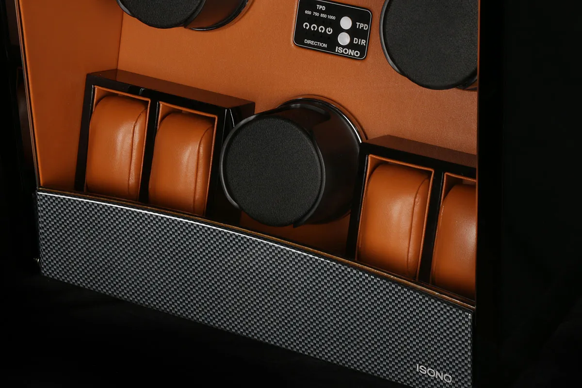 Шкатулка для автоподзавода 3-х часов O3-CF-BROWN [380007]