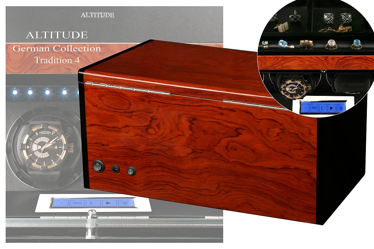 Шкатулка для автоподзавода 4-х часов TRADITION T4BRB [220256]