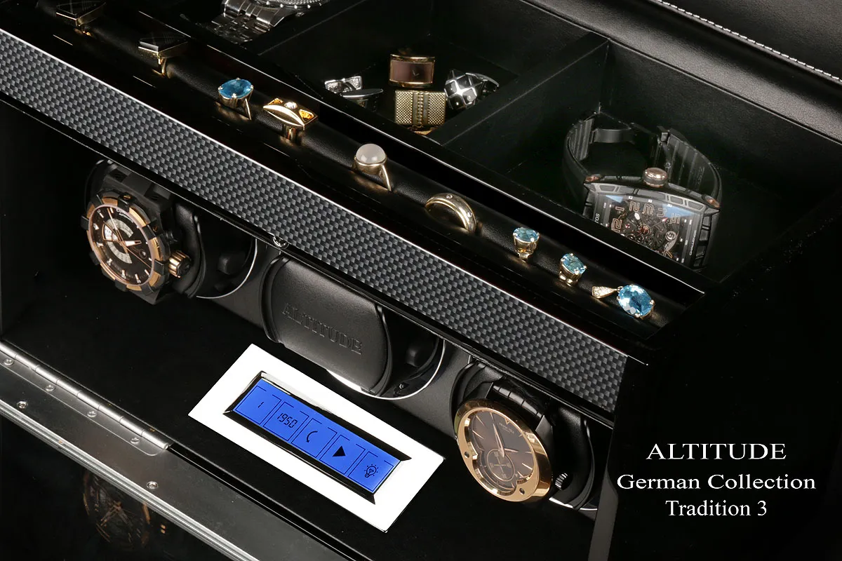 Шкатулка для автоподзавода 3-х часов TRADITION T3TB [220254]
