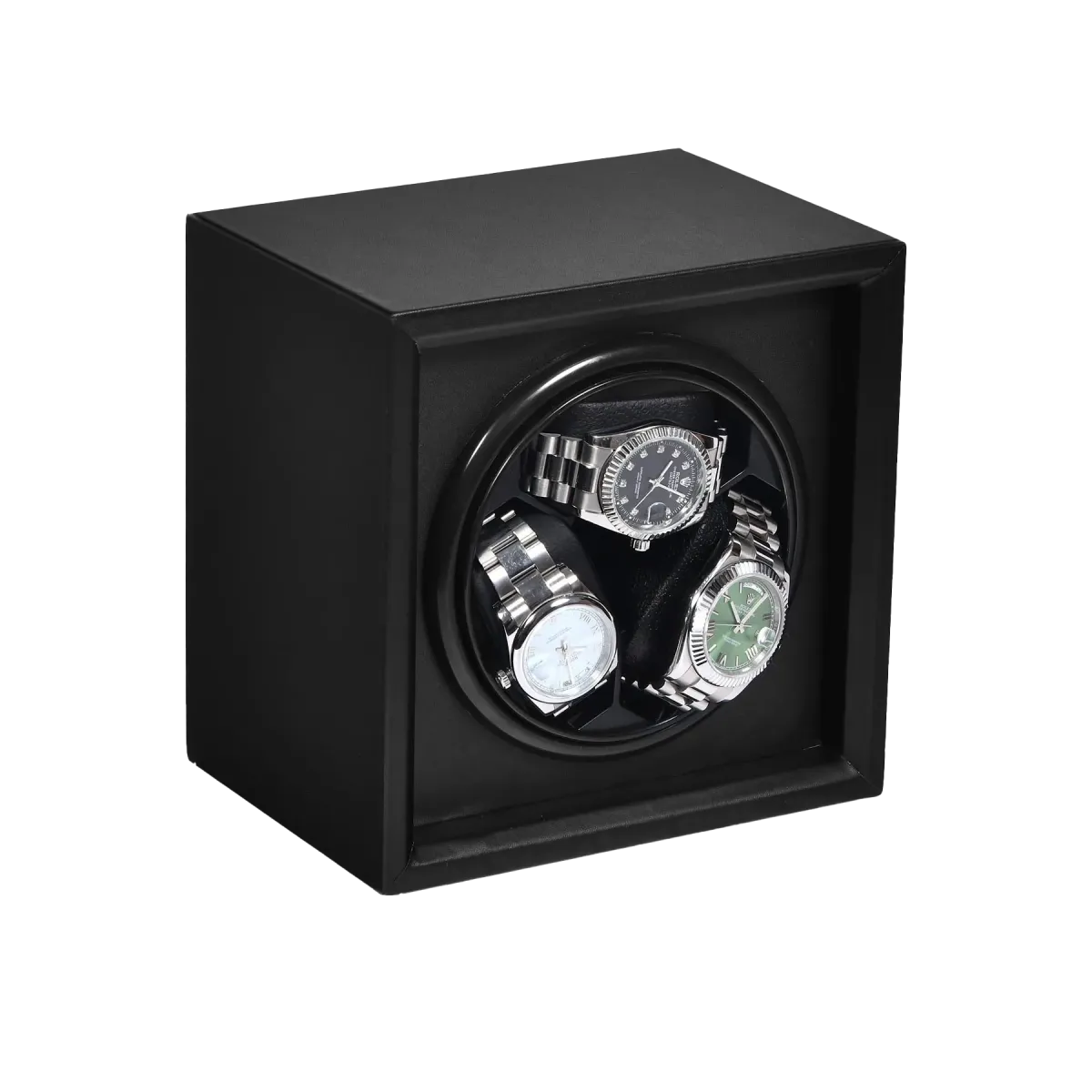 Шкатулка для автоподзавода 3-х часов KD-100Black [510074]