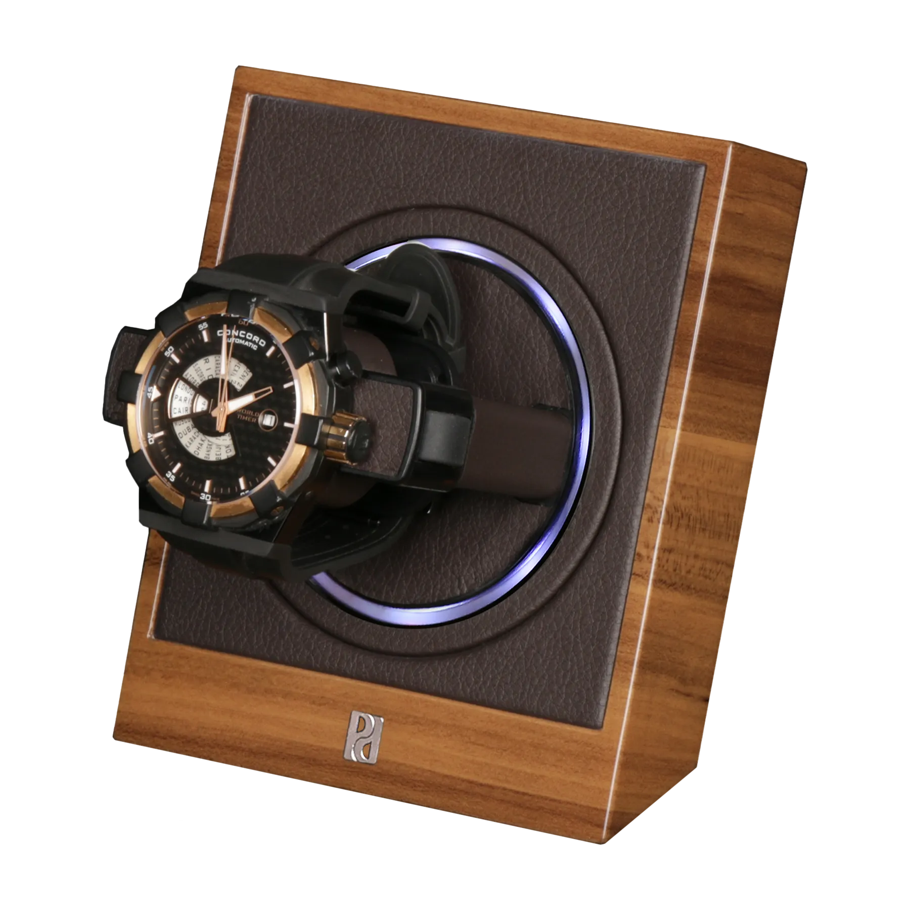 Шкатулка для автоподзавода 1-х часов Optima 1 walnut [110055]