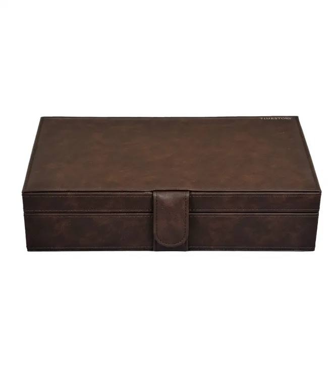 Шкатулка для хранения 10-ти часов LEATHER 010DBR [440409]