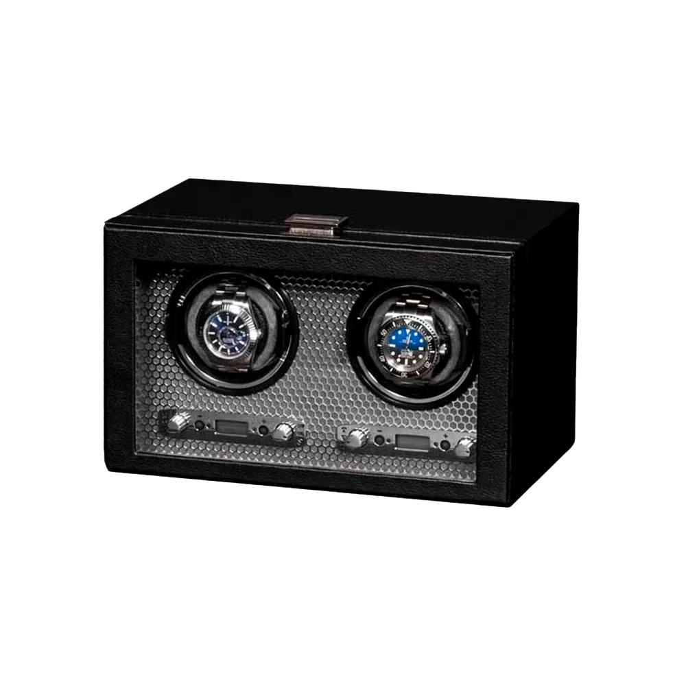 Шкатулка для автоподзавода 2-х часов BADGE 02VBL [440969]