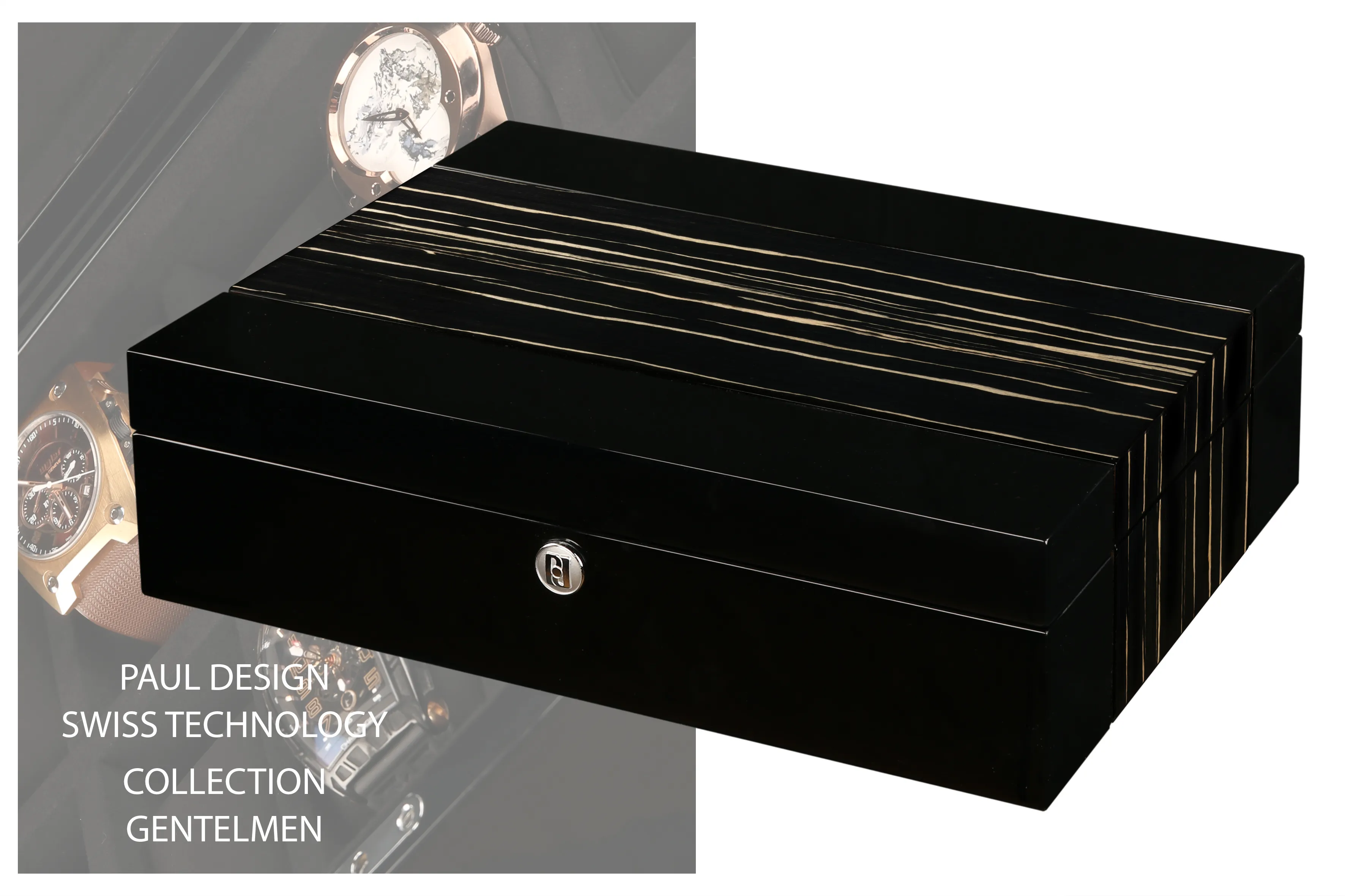 Шкатулка для хранения 10-ти часов Gentlemen Box 10 BS [110042]