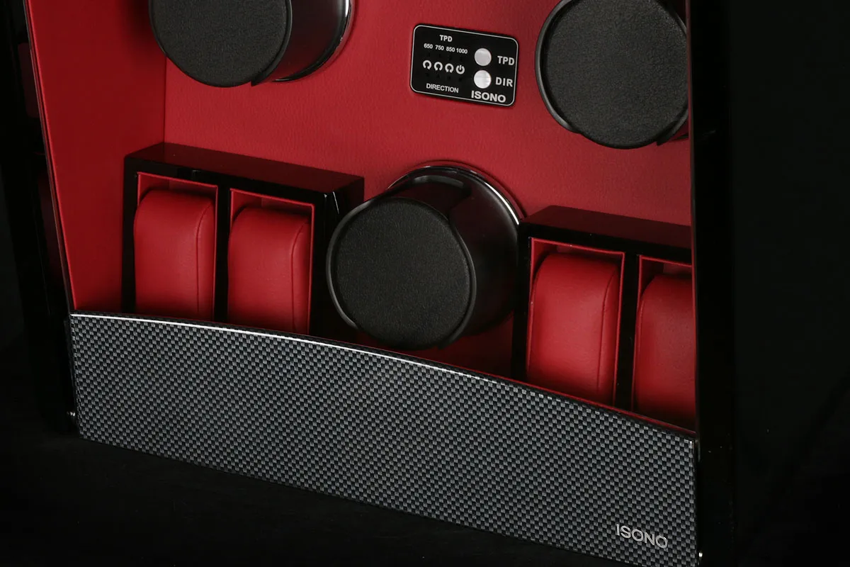 Шкатулка для автоподзавода 3-х часов O3-CF-RED [380009]