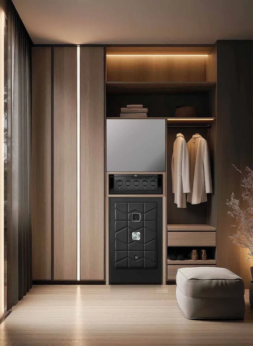 Сейф для автоподзавода и хранения 12-ти часов PaulDesign Inbuilt 100 Black [110224]