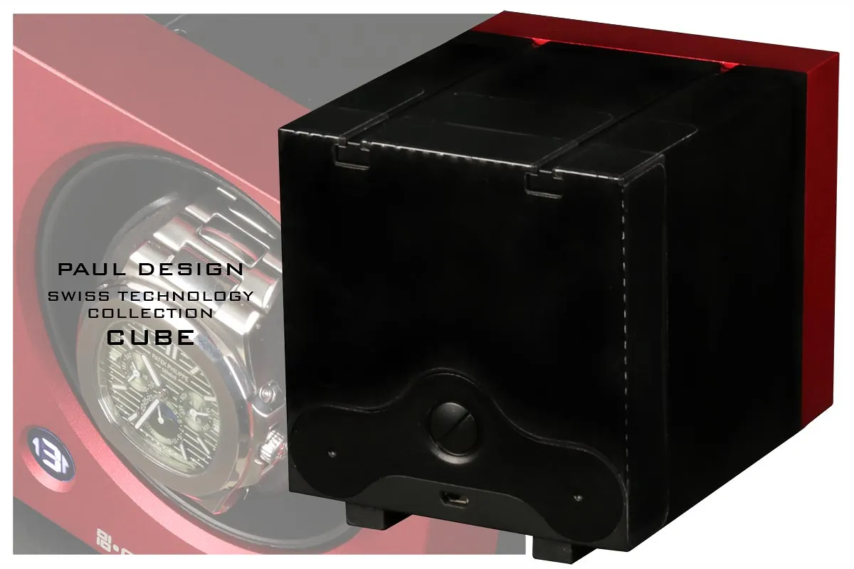 Шкатулка для автоподзавода 1-х часов PD CUBE RD [110060]